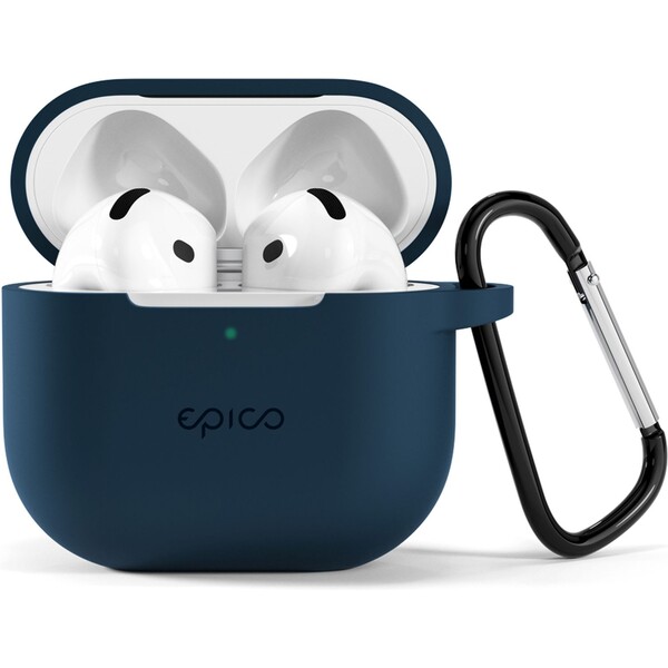 Epico odolný silikónový kryt pre Airpods 4 tmavomodrý