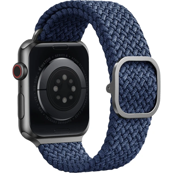 UNIQ Aspen Braided remienok Apple Watch 46/45/44/42mm modrý - Remienky - Obrázok N3LP600301
