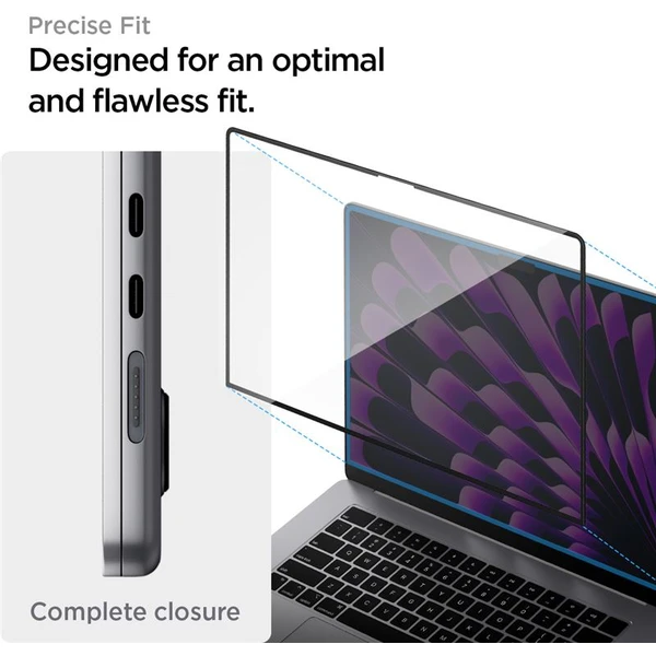 Spigen Glass tR Slim tvrdené sklo MacBook Air 15" M2/M3/M4 - Ochranné fólie a sklo - Obrázok N3N5000701