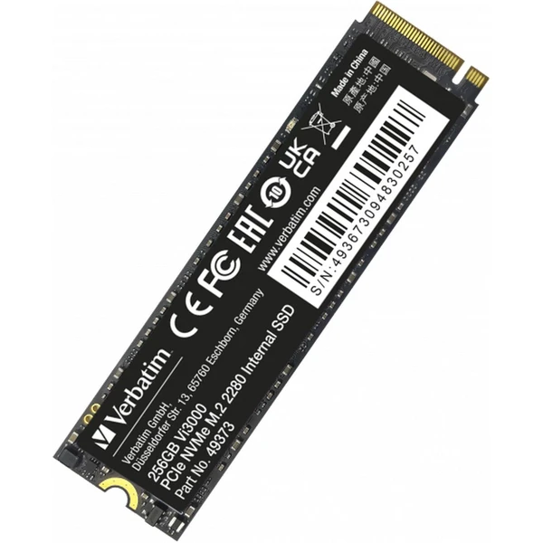VERBATIM SSD Vi3000 Internal PCIe NVMe M.2 SSD 256GB - SSD - Obrázok N463000O01