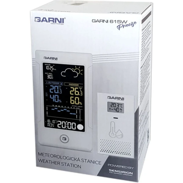 GARNI 615W Precise Meteorologická stanica biela - Meteorologické stanice - Obrázok N4D5000N01
