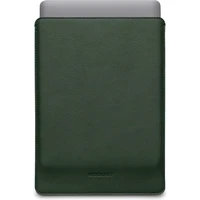 Woolnut kožené puzdro MacBook Pro 13"/MacBook Air 13" tmavozelené - Puzdra