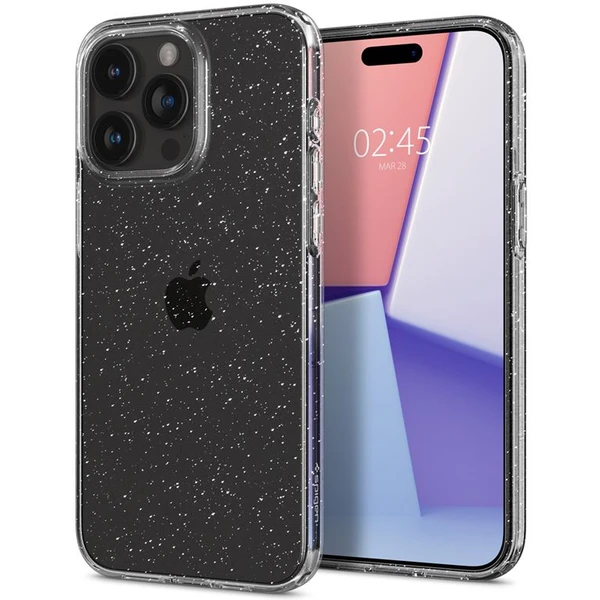 Spigen Liquid Crystal Glitter kryt iPhone 15 Pro  trblietavý - Puzdra - Hlavný obrázok