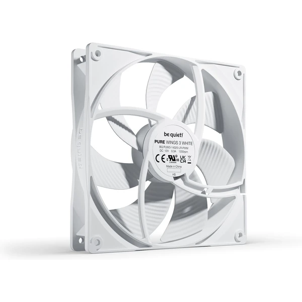Be quiet! Pure Wings 3 140mm PWM biely - Ventilátory pre PC - Obrázok N53B000L01