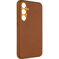 Kožený zadný kryt FIXED MagLeather s podporou MagSafe pre Samsung Galaxy S24, hnedý - Puzdra