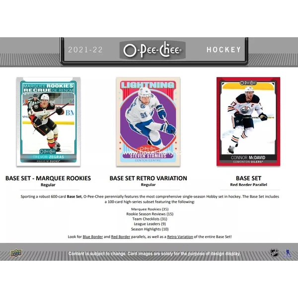 Hokejové karty Upper Deck - 21-22 O-Pee-Chee Hockey Gravity Balíček - Hokejové karty - Obrázok N5WP100501