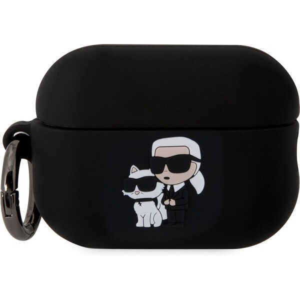 E-shop Karl Lagerfeld 3D Logo NFT Karl and Choupette puzdro AirPods Pro 2 čierne