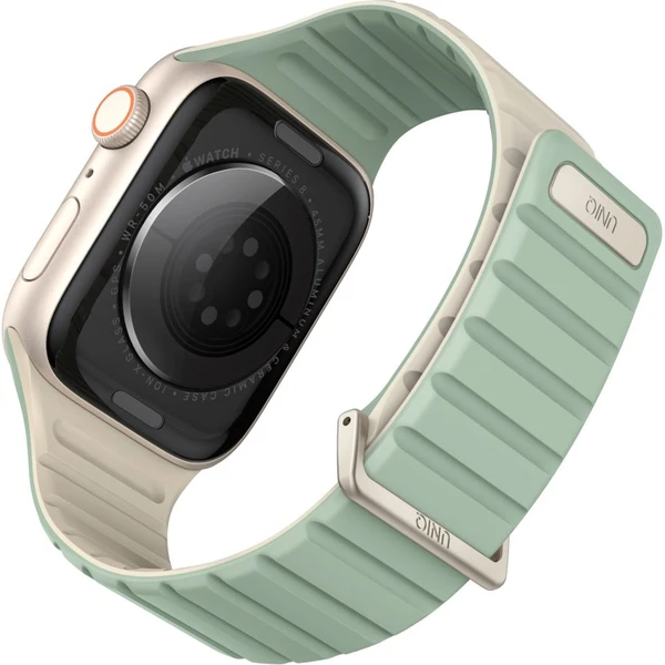 UNIQ Revix Evo obojstranný remienok Apple Watch 42/41/40/38mm (mentolový/béžový) - Remienky - Hlavný obrázok