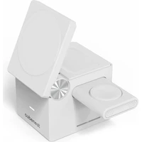 Cubenest E311 3v1 MagSafe nabíjačka biela - Nabíjačky