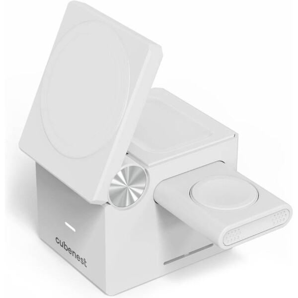 E-shop Cubenest E311 3v1 MagSafe nabíjačka biela