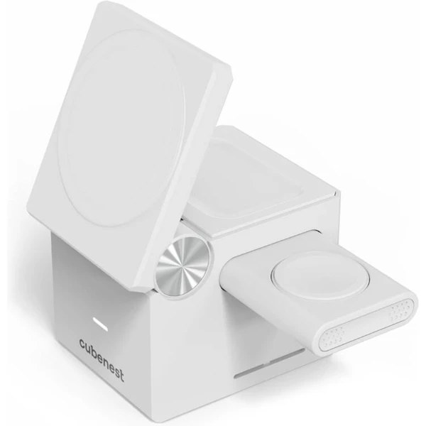 Cubenest 3in1 Magnetic Wireless charger E311 White - Nabíjačky - Obrázok N6S8000J01