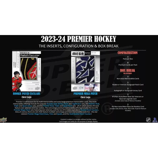 Hokejové karty 2023-24 Upper Deck Premier Hockey Hobby Box - Hokejové karty - Obrázok N6SD000O01