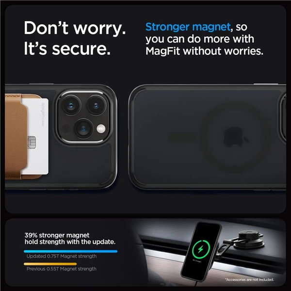Spigen Ultra Hybrid MagFit kryt iPhone 15 Pro Max čierny - Puzdra - Obrázok N6T8000601