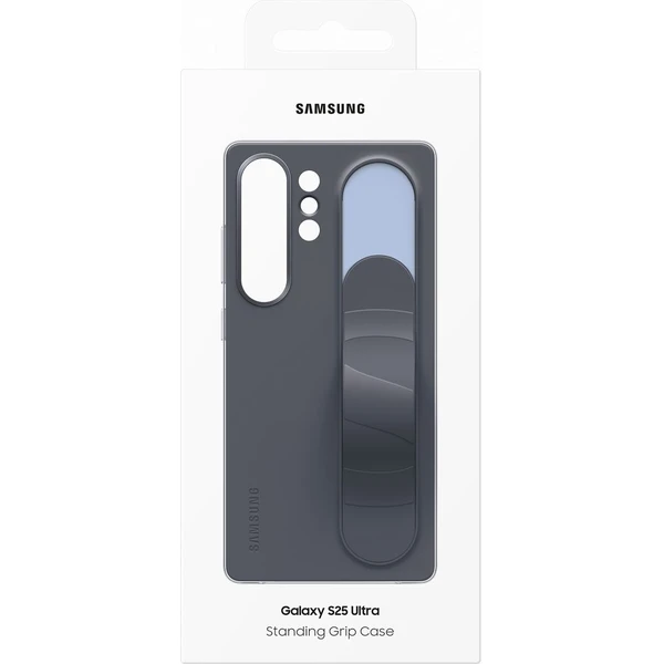 Samsung Standing Grip Case kryt s pútkom Galaxy S25 Ultra čierny - Puzdra - Obrázok N7CC000J01
