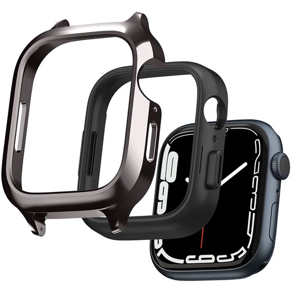 Spigen Metal Fit Pro remienok s puzdrom Apple Watch 9/8/7 (45mm) grafitový - Remienky - Obrázok N7D5000L01