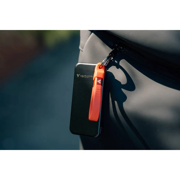 Verbatim Pocket SSD 1TB USB-C čierna/červená - SSD - Obrázok N7JD000P01