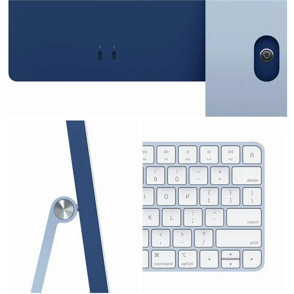 CTO Apple iMac 24" (2023) / Blue / 16GB / Mouse / SK KLV / Stojan / 256GB SSD / Bez ethernetu - All-in-one - Obrázok N7R2000P01