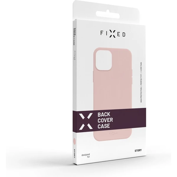 FIXED Story silikónový kryt Apple iPhone 13 Mini ružový - Puzdra - Obrázok N7TZ000501