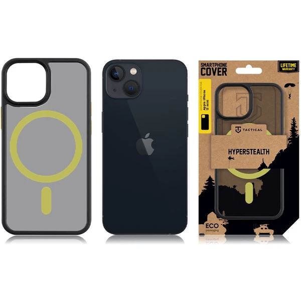 Tactical MagForce Hyperstealth 2.0 kryt iPhone 13 mini Black/Yellow - Puzdra - Obrázok N855000P01