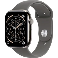 Apple Watch Series 11 Cellular (46mm) Prírodný titán so skalo šedým športovým remienkom M/L - Inteligentné hodinky