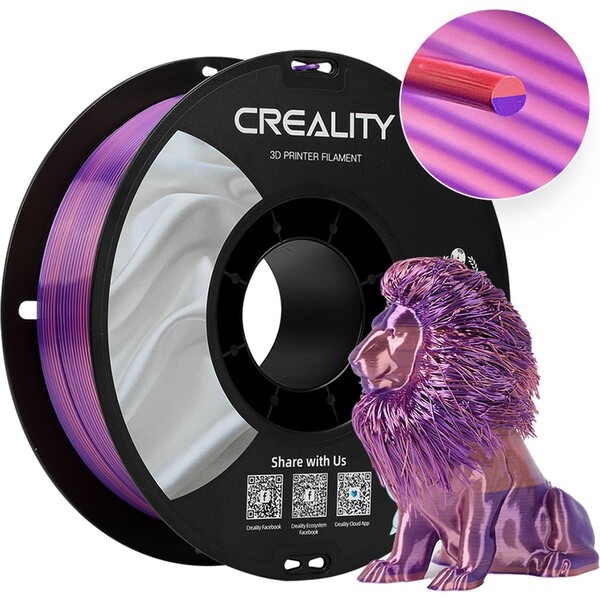 Creality CR-Silk filament 1,75 mm 1 kg ružová/fialová