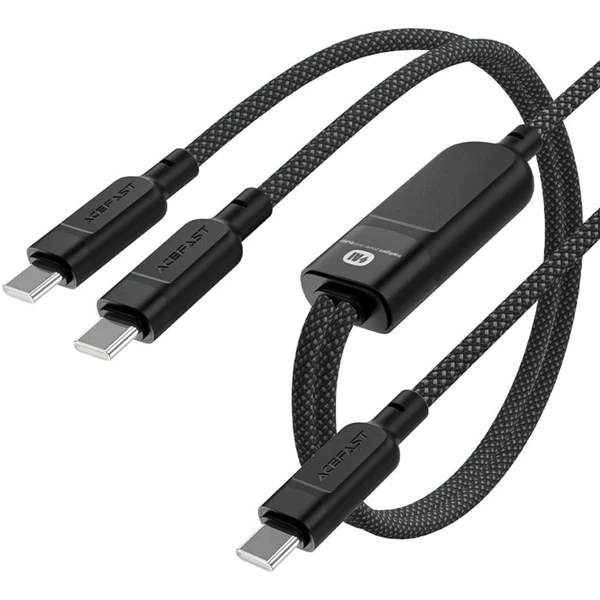 Acefast USB-C 2v1 100W inteligentný nabíjací dátový kábel, 1,2m - Káble - Hlavný obrázok