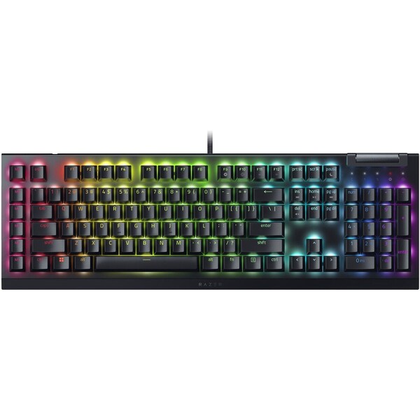 E-shop Razer BlackWidow V4 X Green Switch herná klávesnica (US) čierna