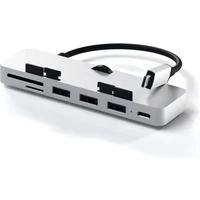 Satechi Aluminum Clamp Pro Hub strieborný - USB huby