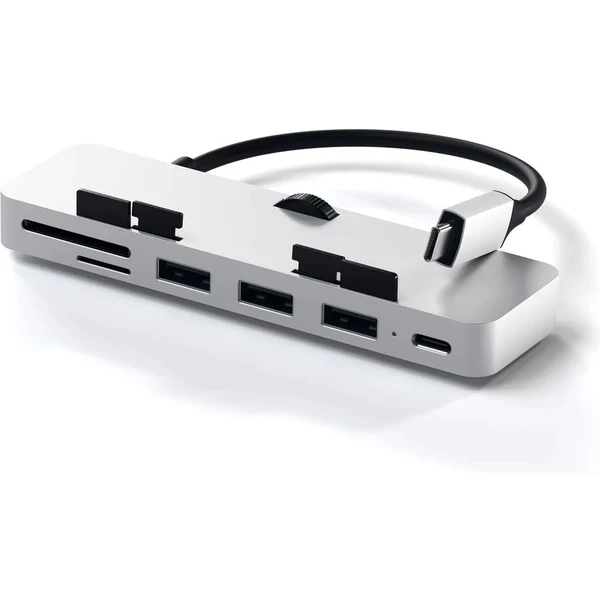 Satechi Aluminum Clamp Pro Hub strieborný - USB huby - Hlavný obrázok