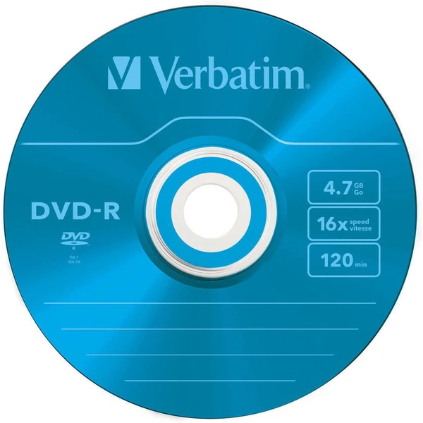 VERBATIM DVD-R(5 ks)Slim/Colour/16x/4.7GB - Optické disky - Obrázok N9P2000P01