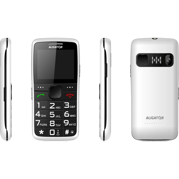 ALIGATOR A675 Senior biely + stolná nabíjačka - Mobilné telefóny - Obrázok N9PL600301