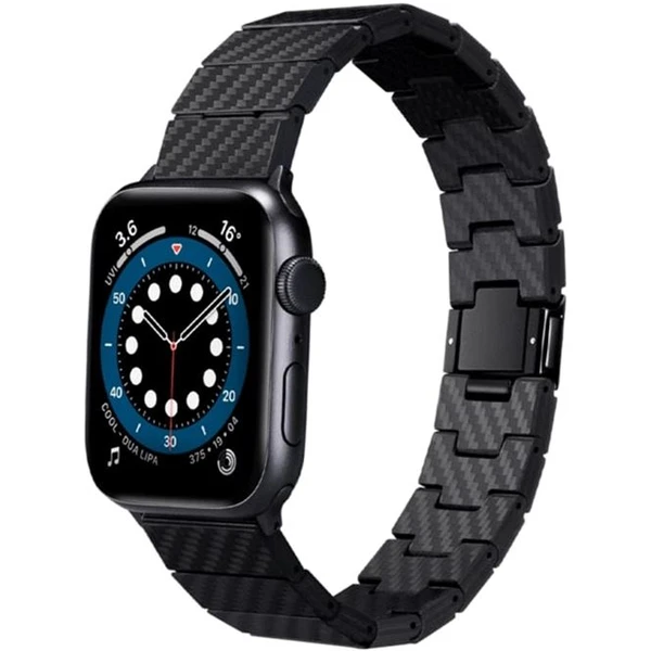 Pitaka Carbon Fiber remienok Apple Watch 49/45/44/42 mm čierny - Remienky - Hlavný obrázok
