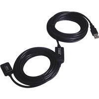 PremiumCord USB-A/USB-A predlžovací kábel 25m čierny - Káble a redukcie