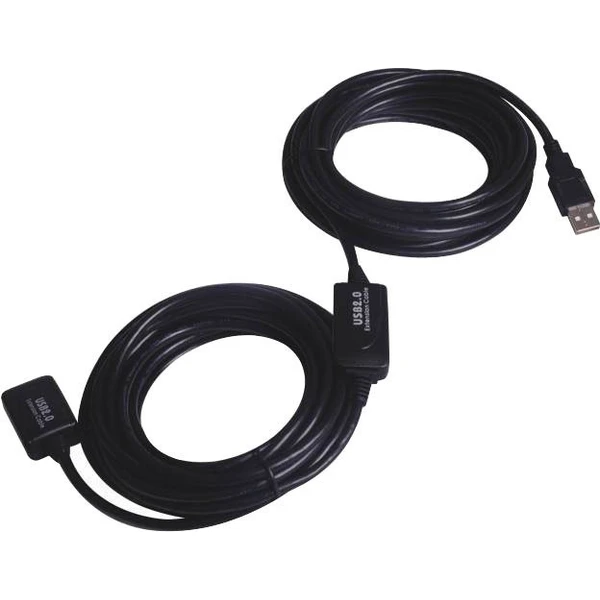 PremiumCord USB-A/USB-A predlžovací kábel 25m čierny - Káble a redukcie - Hlavný obrázok