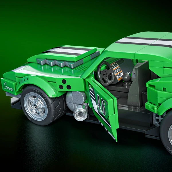 Mattel Brick Shop zostaviteľný model Hot Wheels - Custom 68 Camaro (Speed ??series) - Stavebnica - Obrázok NA6L000K01