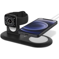 Spigen 2v1 MagFit Duo stojanček pre Apple Watch a iPhone čierny - Stojany
