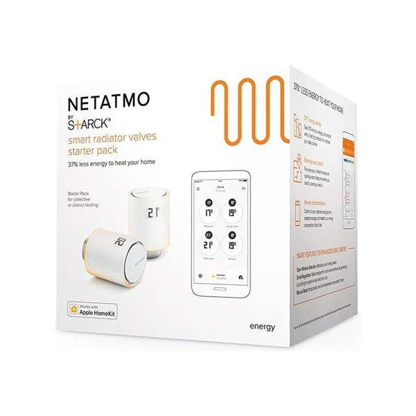 Netatmo Smart Radiator Valves Starter Pack chytré termostatické hlavice (2 ks) - Termohlavica - Obrázok NADQ600301
