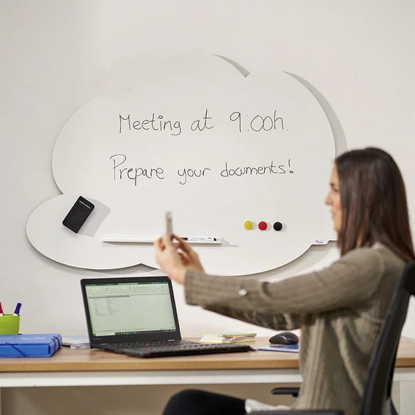 Rocada Skin Shape Cloud 6451-9010 magnetická tabuľa biela - Magnetické tabule - Obrázok NAMN000K01