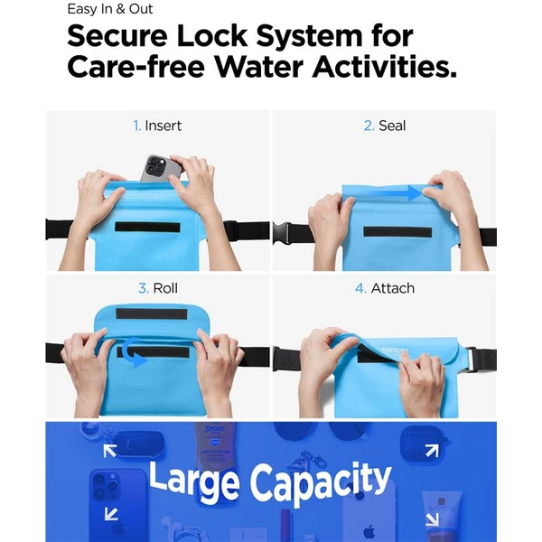 Spigen Aqua Shield WaterProof Waist Bag A620 2 Pack modrý - Puzdra - Obrázok NAN5000701
