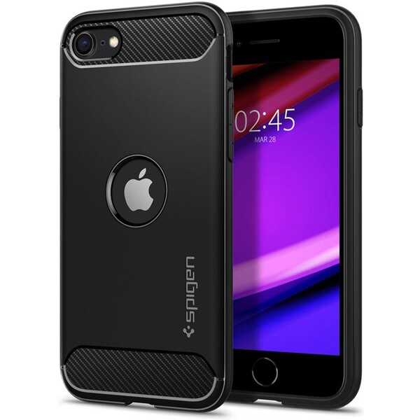 E-shop Spigen Rugged Armor kryt Apple iPhone SE(2020,2022) čierny