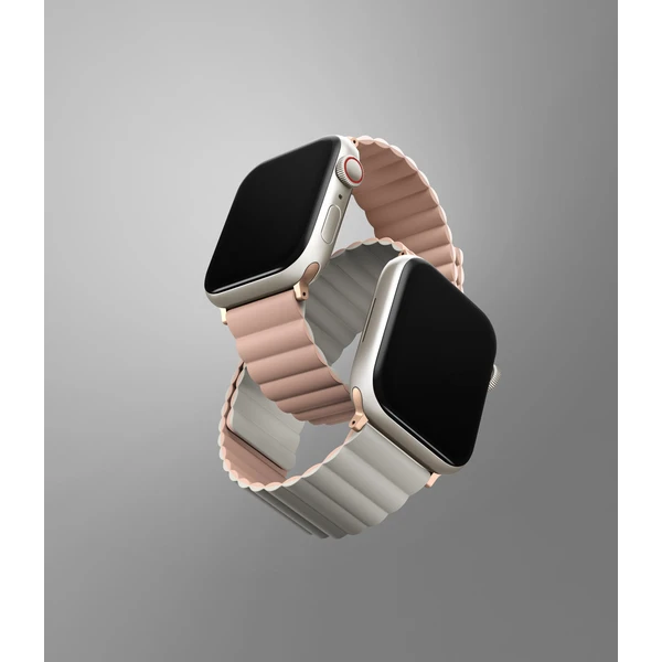 UNIQ Revix obojstranný remienok pre Apple Watch 49/46/45/44/42mm Blush (ružový/béžový) - Remienky - Obrázok NBHMF00101