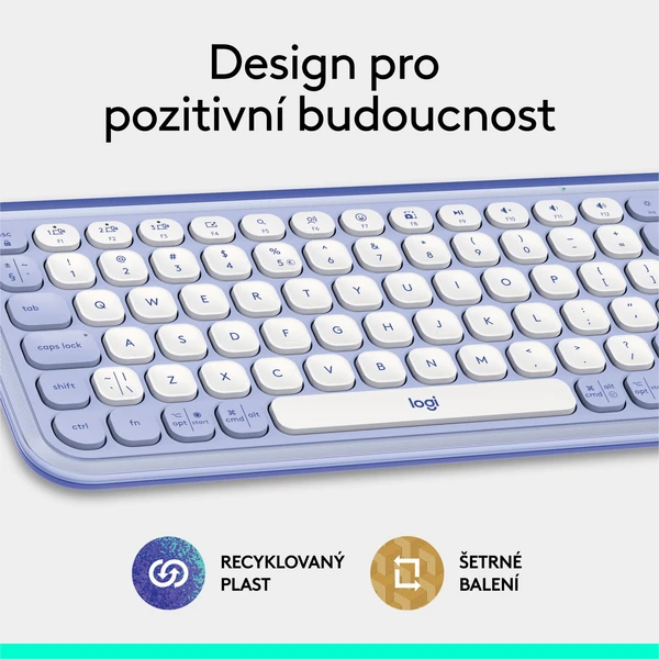 Logitech POP ICON KEYS (US) klávesnica ľaliová - Klávesnice - Obrázok NBU8000O01