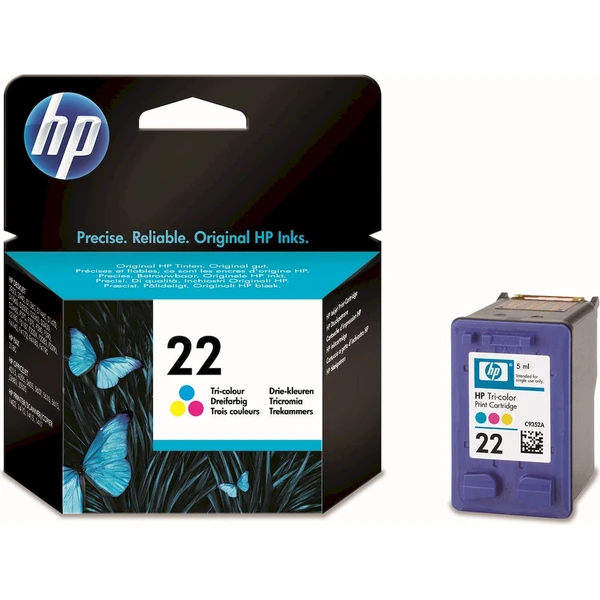 HP 22 originálna atramentová kazeta trojfarebná - Cartridge - Hlavný obrázok