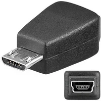 PremiumCord Mini USB-B/MicroUSB-B redukcia čierna - Káble a redukcie