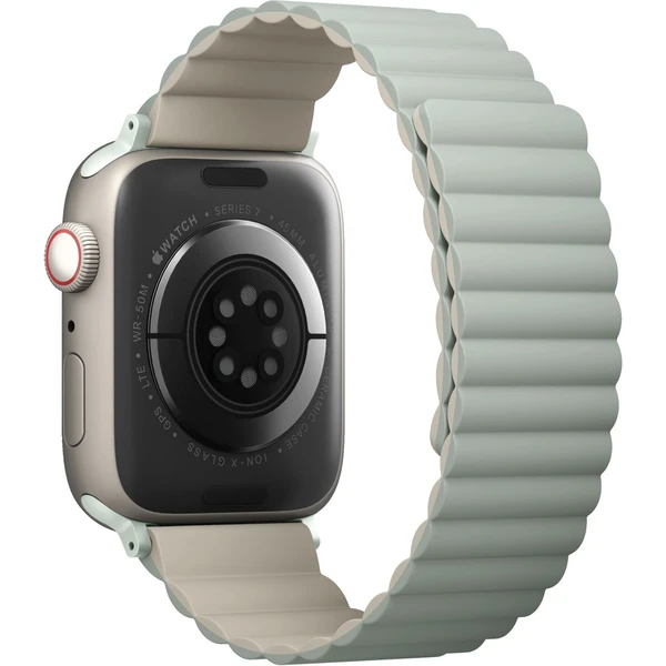 UNIQ Revix obojstranný remienok pre Apple Watch 42/41/40/38mm Sage (šedozelený/béžový) - Remienky - Obrázok NC3WF00101