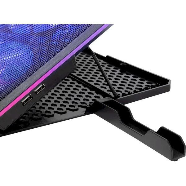 EVOLVEO Ania 9 RGB nastaviteľný podstavec pre notebook - Chladiace podložky - Obrázok NCBJ000K01