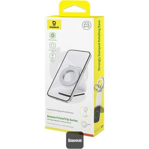 Baseus PrimeTrip C02 magnetický držiak do auta na palubnú dosku biely - Držiaky - Obrázok ND9R000K01