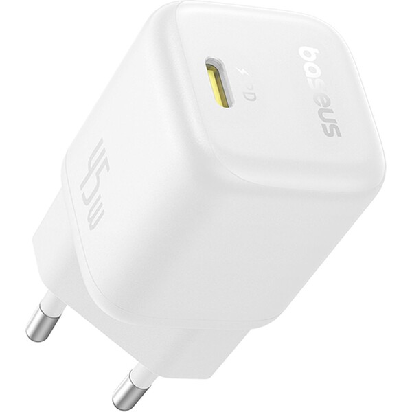 Baseus PicoGo GaN rýchlonabíjačka 45W USB-C PD biela