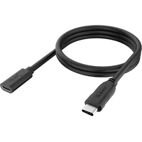 Akasa USB-C/USB-C predlžovací kábel 4K 100W 1,2 m čierny - Káble a redukcie