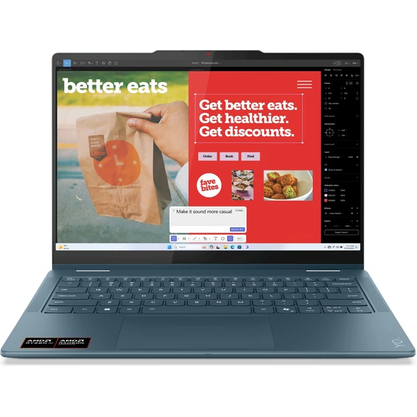 Lenovo Yoga 7 2-in-1 14AKP10 (83JR003HCK) modrozelený - 3 roky záruky Premium Care - Notebooky - Hlavný obrázok